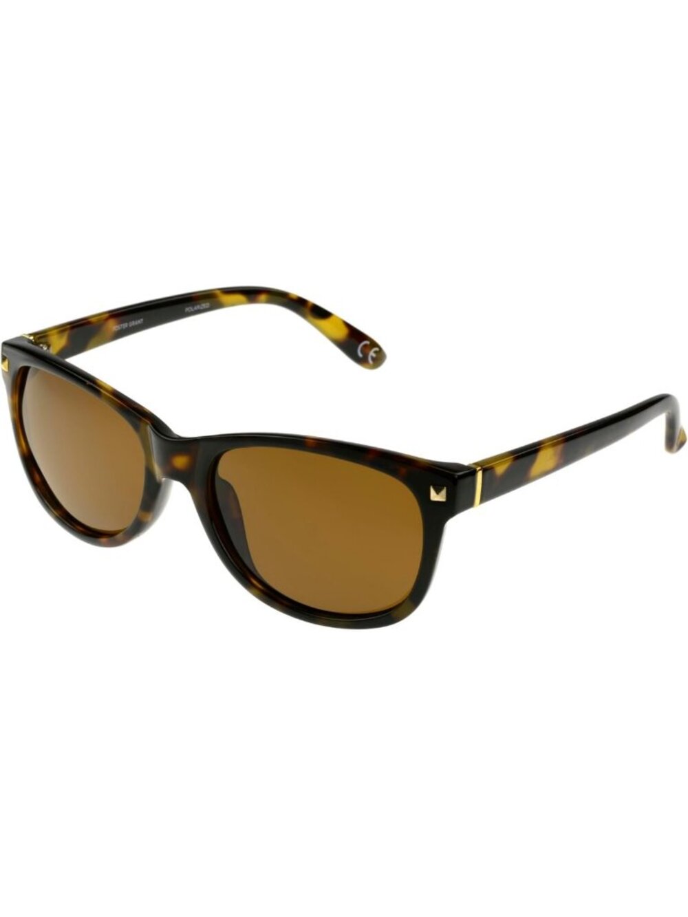 Stylish Polarized Square Sunglasses for Women - Brown Tortoise Frame, UV